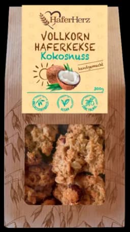 Haferkekse Kokos von HAFERHERZ