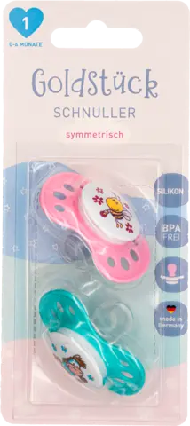 Schnuller 0-6 Monate Silikon Gr.1 von GOLDSTÜCK