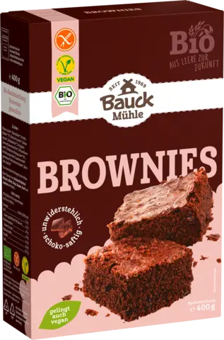 Bio Backmischung Brownies glutenfrei von BAUCK