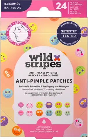 Anti-Pimple Patches Smile Prevent von WILD STRIPES