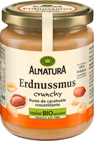 Bio Erdnuss Mus Crunchy von ALNATURA