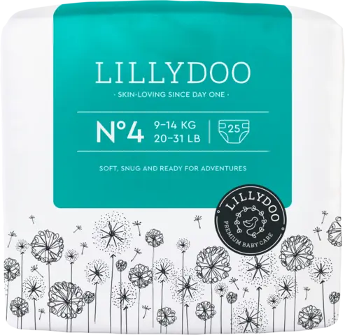 Windeln 9-14 kg Größe 4 von LILLYDOO