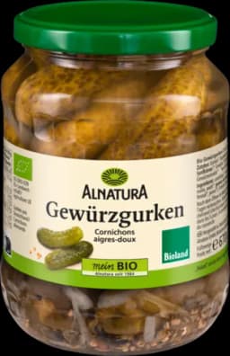 Bio Gewürzgurken von ALNATURA