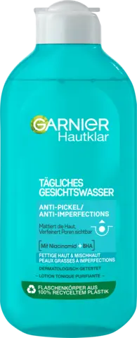 Hautklar tägliches Anti-Pickel Gesichtswasser von GARNIER