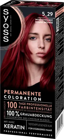 Permanente Coloration 5_29 Intensives Rot von SYOSS