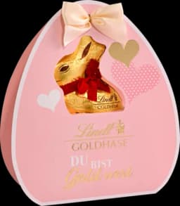 Goldhase Gold Wert großes Geschenk von LINDT
