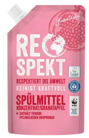 Handgeschirrspülmittel-Konzentrat Granatapfel Nachfüllbeutel von RESPEKT