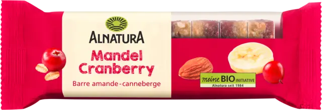 Bio Mandel-Cranberry Fruchtschnitte von ALNATURA