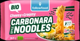 Cheesy+Creamy Carbonara Noodles vegetarisch von FOLLOWFOOD