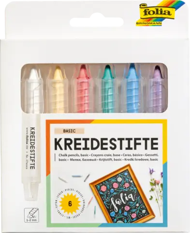 Kreidestifte farblich sortiert von FOLIA