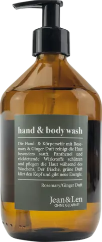Hand & Body Wash Rosemary/Ginger von JEAN & LEN