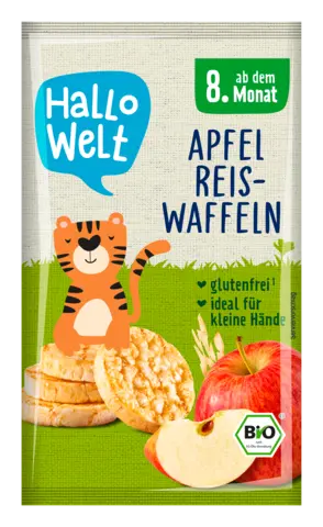 Mini Reiswaffeln Apfel von HALLO WELT