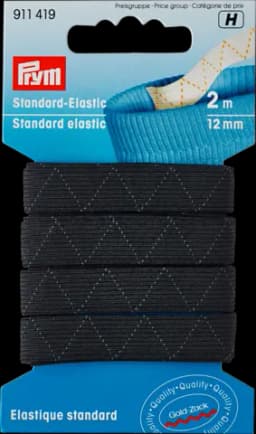 Standard-Elastic schwarz 12mm von PRYM