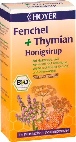 Bio Fenchel + Thymian Honigsirup von HOYER