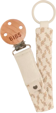 Pacifier Clip Ivory Vanilla von BIBS