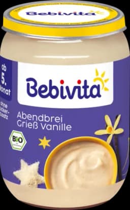 Bio Abendbrei Grieß Vanille ab 5. Monat von BEBIVITA