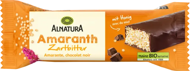 Bio Amaranth Zartbitter Riegel von ALNATURA