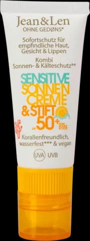 Sensitiver Sonnencreme & Stift LSF 50 von JEAN & LEN