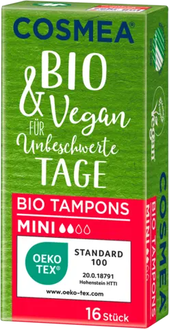 Bio Tampons Mini von COSMEA