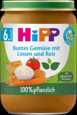 Bio Buntes Gemüse mit Linsen und Reis von HIPP