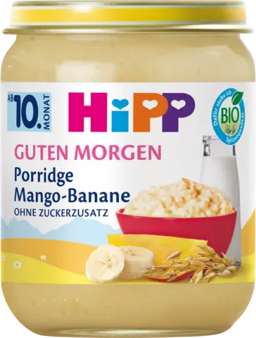 Bio Frühstücks-Porridge Mango-Banane-Haferbrei ab 10.Monat von HIPP