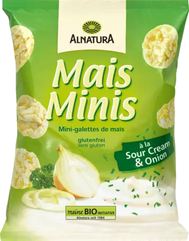 Bio Mais Minis á la Sour Cream & Onion von ALNATURA