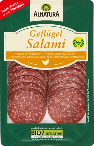 Bio Geflügel Salami von ALNATURA