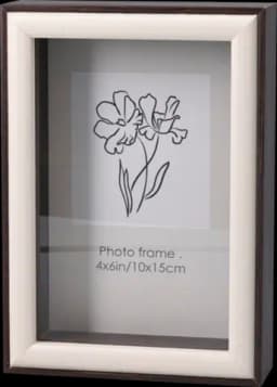 Fotorahmen MDF dunkelbraun/braun/creme von DIV.SAISONMARKEN