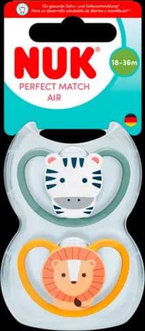 Beruhigungssauger Perfect Match Air Silikon 18-36 Monate sortiert von NUK