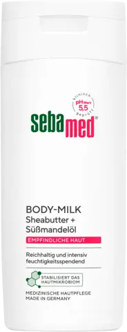 Body-Milk Sheabutter + Süßmandelöl von SEBA MED