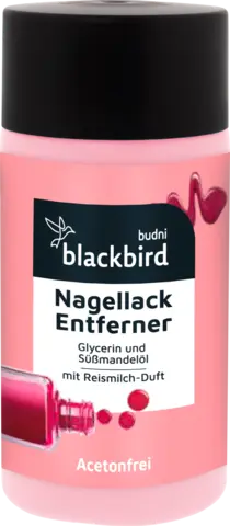 Nagellackentferner mit Reismilch-Duft von BLACKBIRD