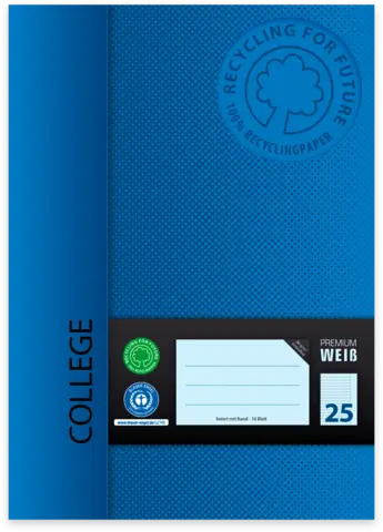 Heft Lineatur 25 A4 von COLLEGE