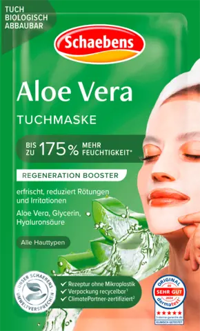 Aloe Vera Tuchmaske von SCHAEBENS
