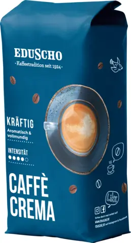 Caffè Crema kräftig ganze Bohnen von EDUSCHO
