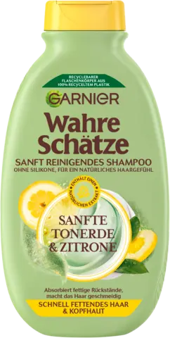 Wahre Schätze Sanft reinigens Shampoo Tonerde und Zitrone von WAHRE SCHÄTZE