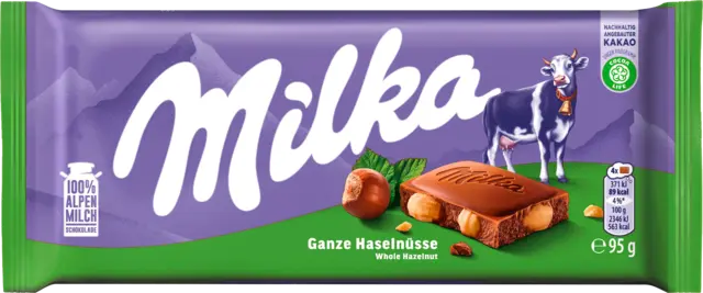 Ganze Haselnüsse von MILKA