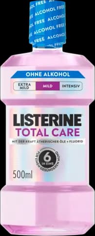 Mundspülung Total Care Mild Mint ohne Alkohol von LISTERINE