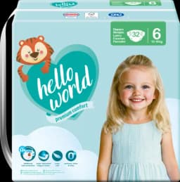 Windel Gr. 6 XL 13-18 kg von HELLO WORLD