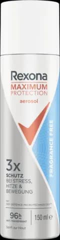 Maximum Protection Deospray Anti-Transpirant Fragrance Free von REXONA