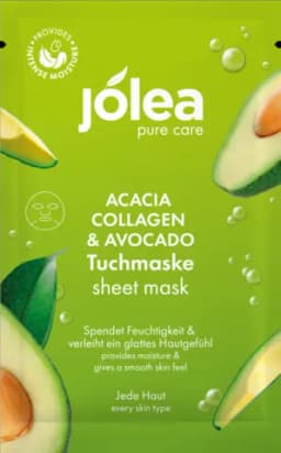 Tuchmaske Acacia Collagen & Avocado von jolea