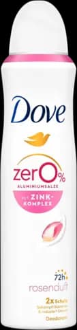 Deo-Spray Rosenduft mit Zink-Komplex 0% Aluminiumsalze von DOVE