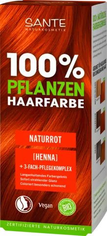 Pflanzenhaarfarbe 06 naturrot von SANTE