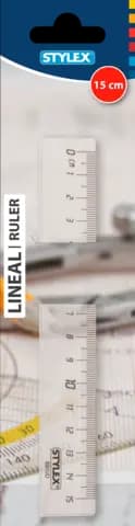 Lineal Kunststoff 15 cm von STYLEX
