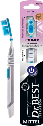 Vibration Polimed Zahnbürste mittel von DR.BEST