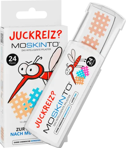 Mückenpflaster Schiebebox bunt von MOSKINTO