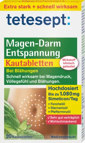 Magen-Darm Entspannung Kautabletten von TETESEPT