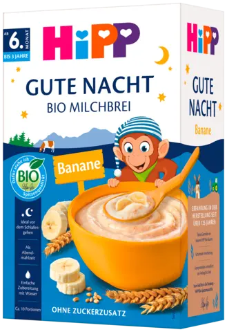 Bio Gute-Nacht-Brei Grieß Banane von HIPP