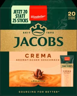 Löslicher Kaffee Crema Sticks 20ST von JACOBS