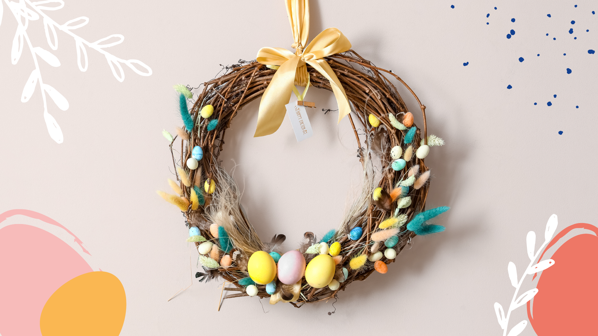 dein handmade osterkranz