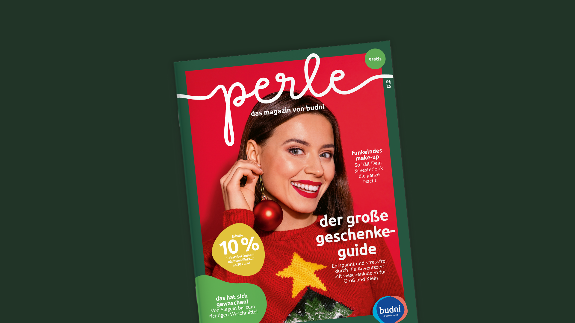 perle, das kund:innenmagazin von budni